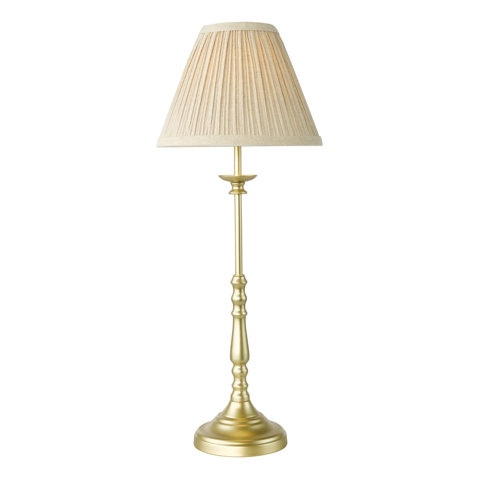 Judy Table Lamp- Satin Black/ Satin Gold With Shade