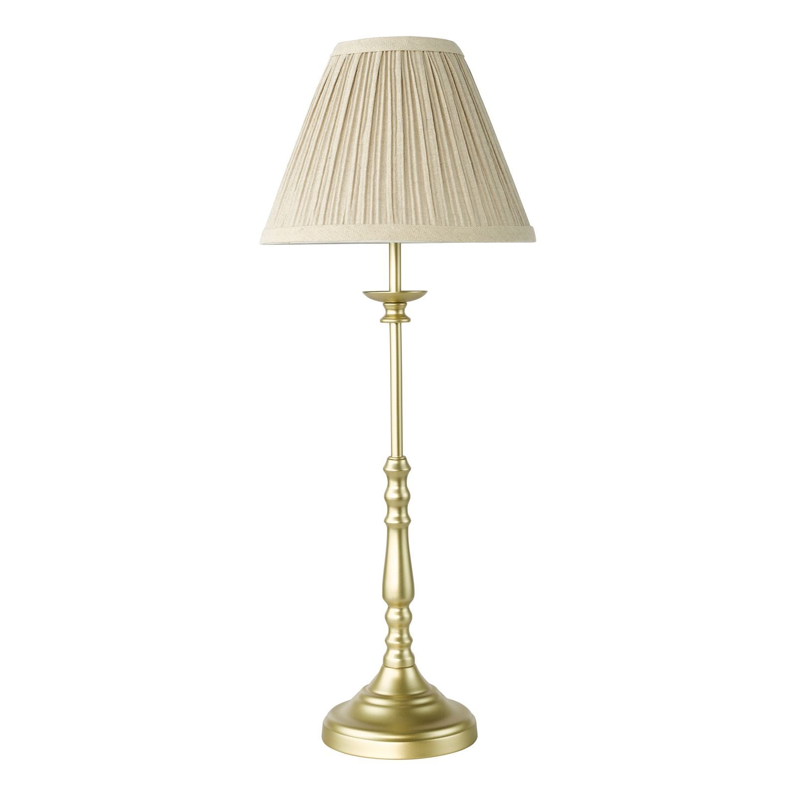 Judy Table Lamp- Satin Black/ Satin Gold With Shade