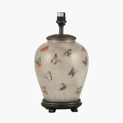 Butterflies Small Glass Table Lamp Base