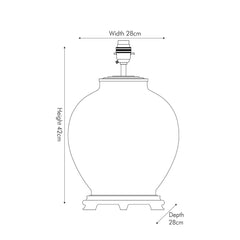 Rhododendron Large Glass Table Lamp Base