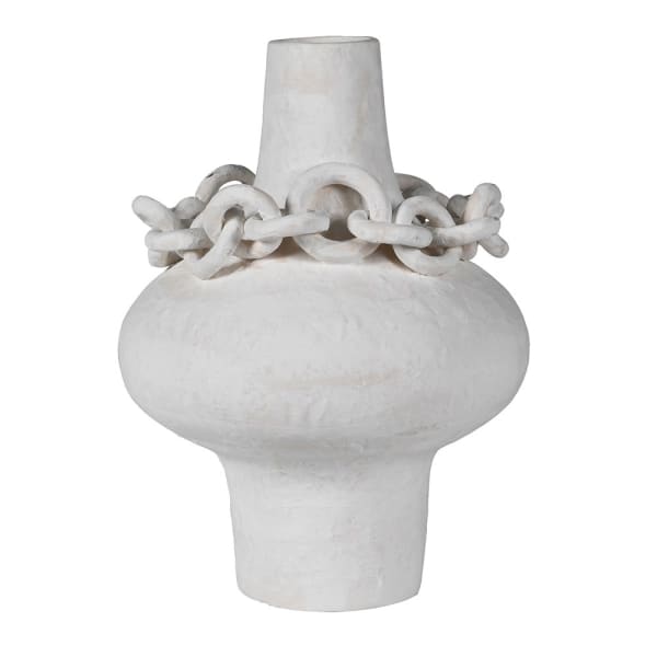 Ivory Chain Link Vase - Christmas Gift