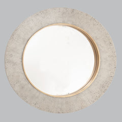 Jade Wall Mirror - Silver/Gold