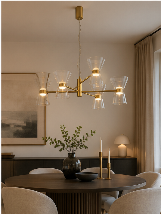 New York 6W 1Lt Pendant- Gold Finish