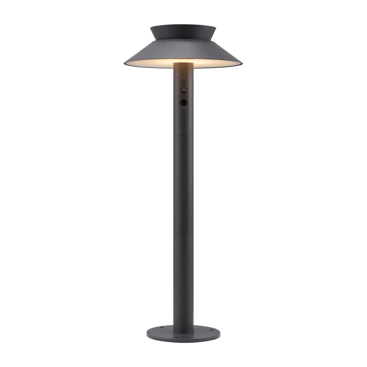 Justina Solar Garden Light- Anthracite/ Black