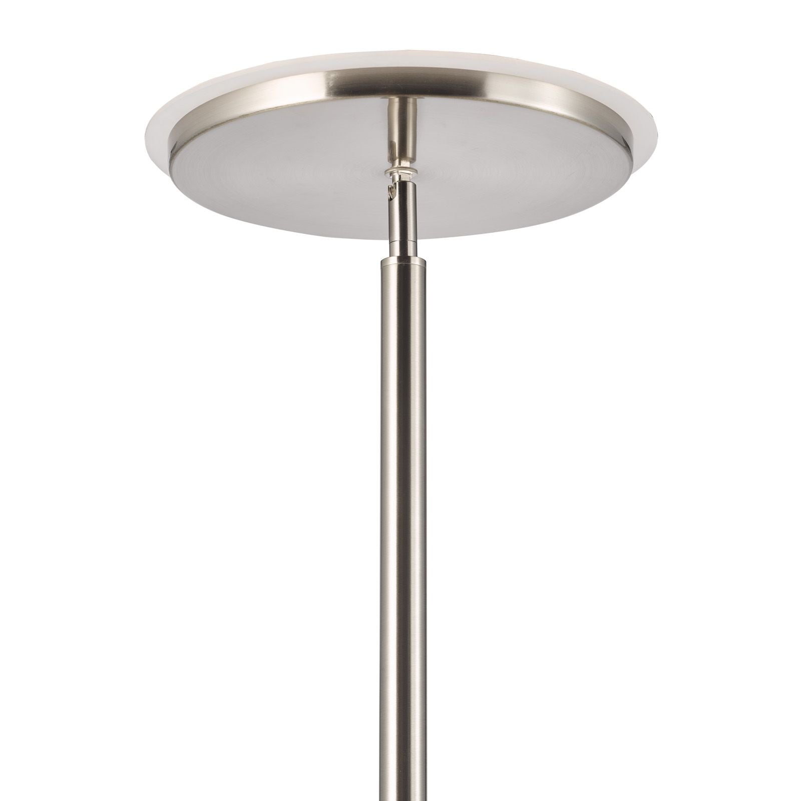 Kamika LED Mother & Child Floor Lamp- Satin Chrome/ Antique Brass