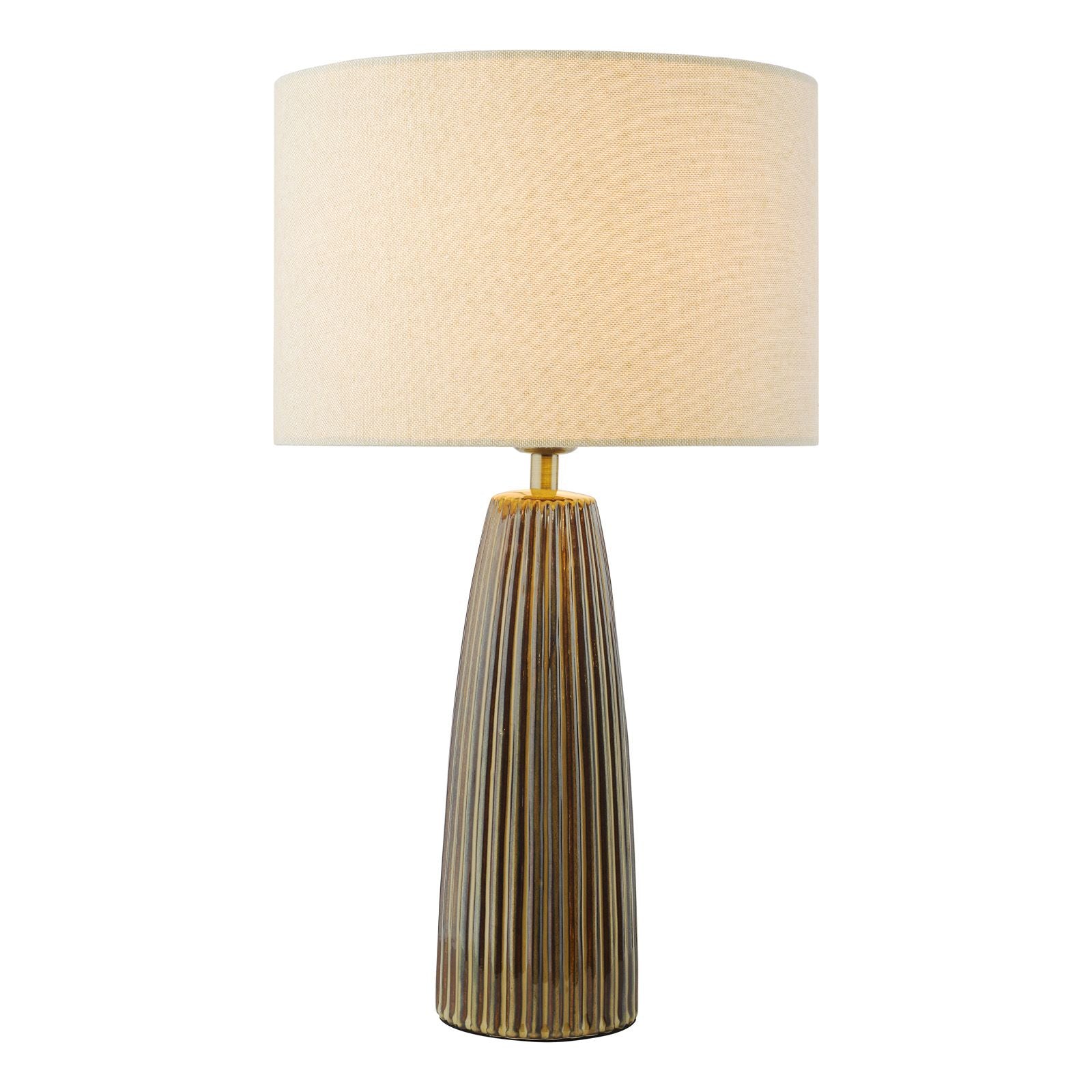 Kaulana Table Lamp- Brown With Shade