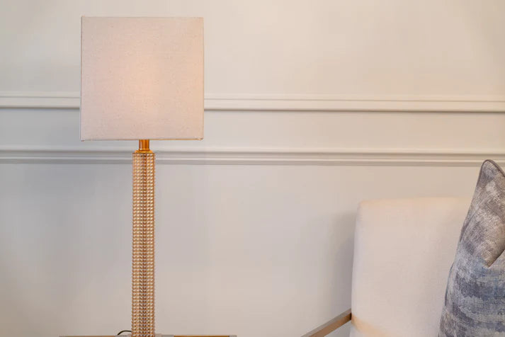 Oakley Table Lamp Gold Finish 