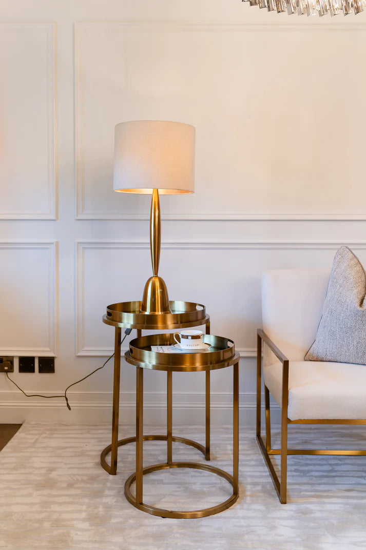 Colmar  Side Table  Set Gold - Finish 