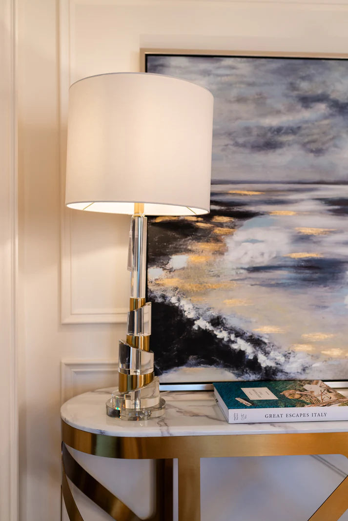 Elena Table Lamp Gold Finish