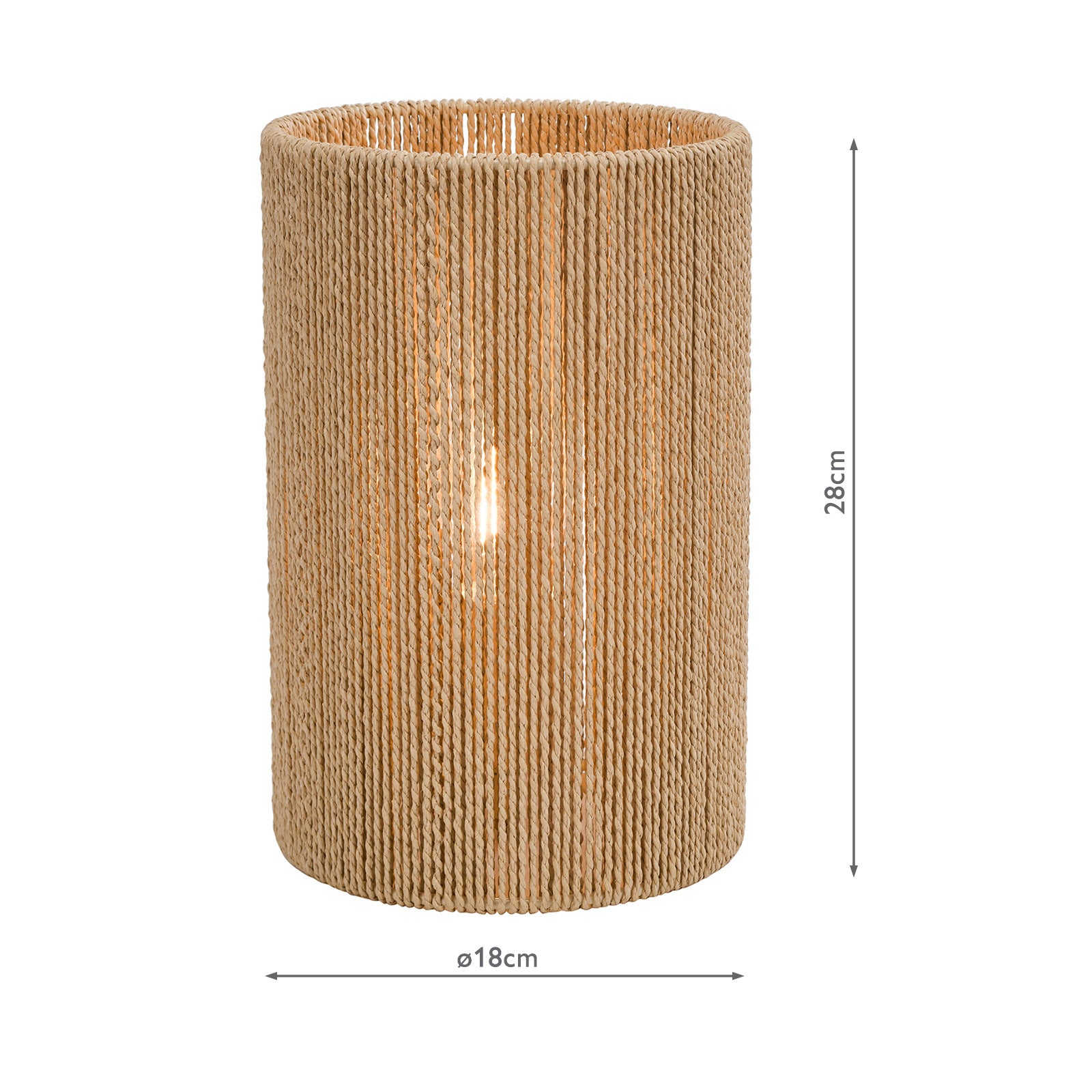 Keona Table Lamp Natural String Shade E27