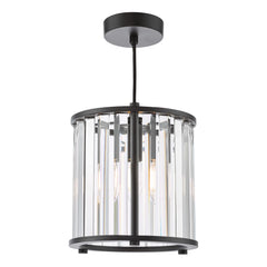 Kiran 1Lt Pendant - Natural Brass/Satin Black