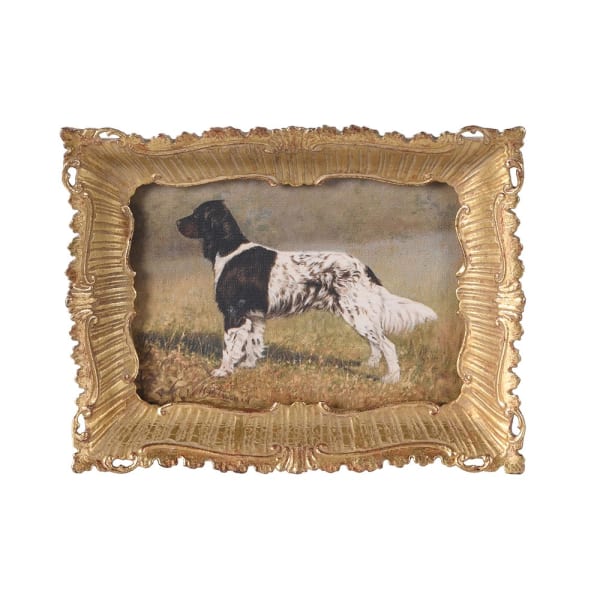 Spaniel in Gold Frame - Christmas Gift