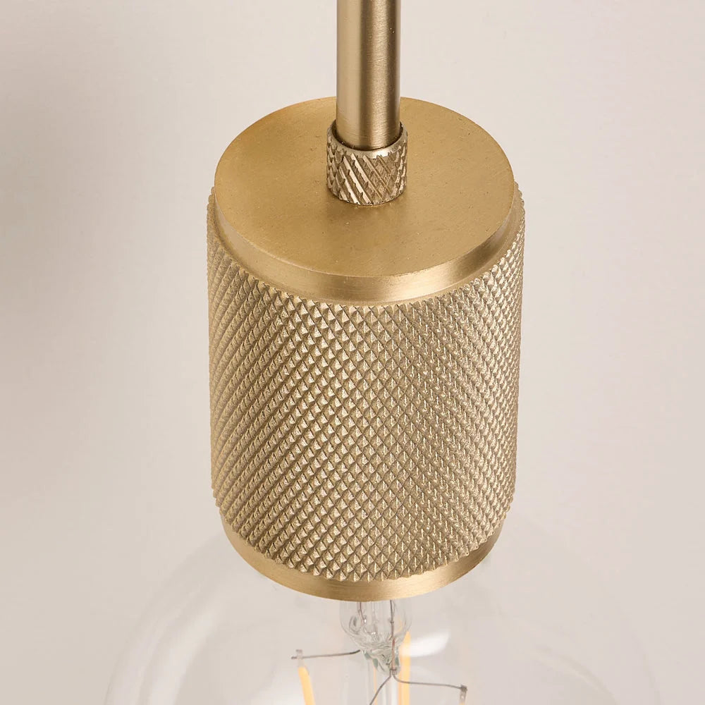 Knurled Edison Wall Light- Various Finishes