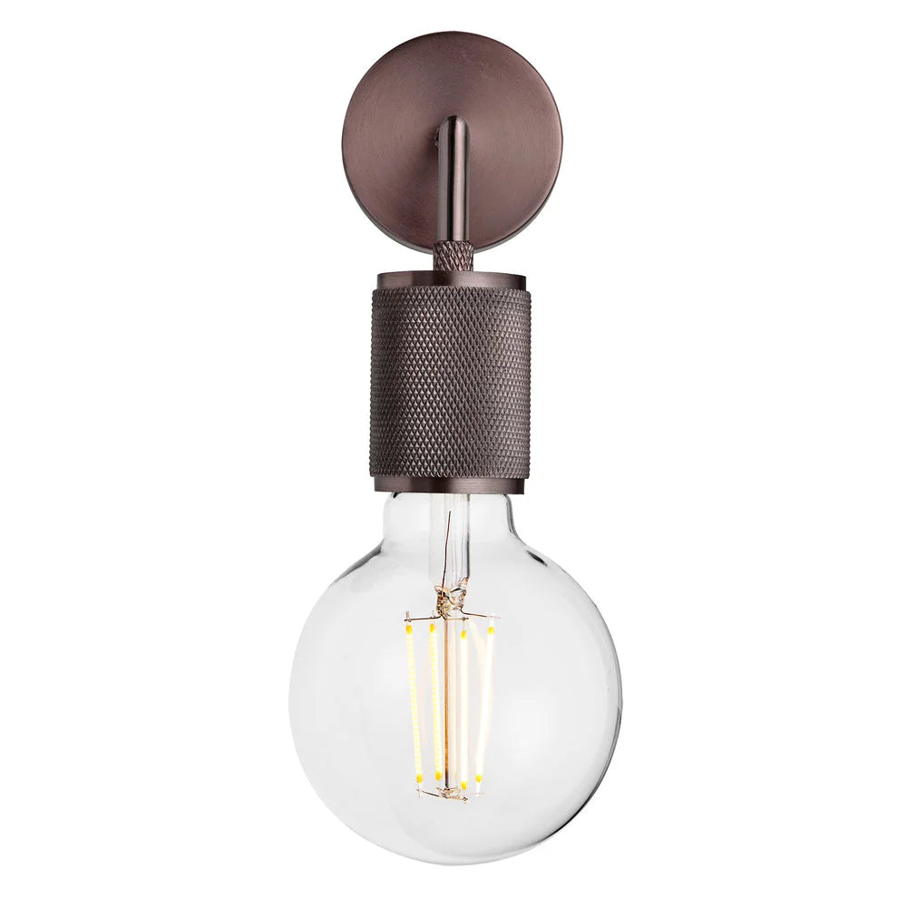 Knurled Edison Wall Light- Various Finishes