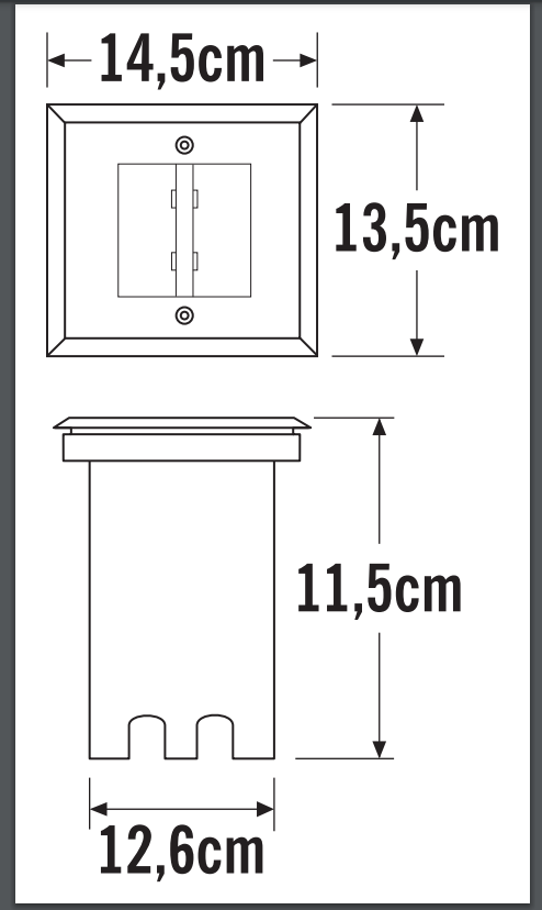 Ground Spot High Power LED IP65 - Adjustable Beam