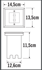 Ground Spot High Power LED IP65 - Adjustable Beam