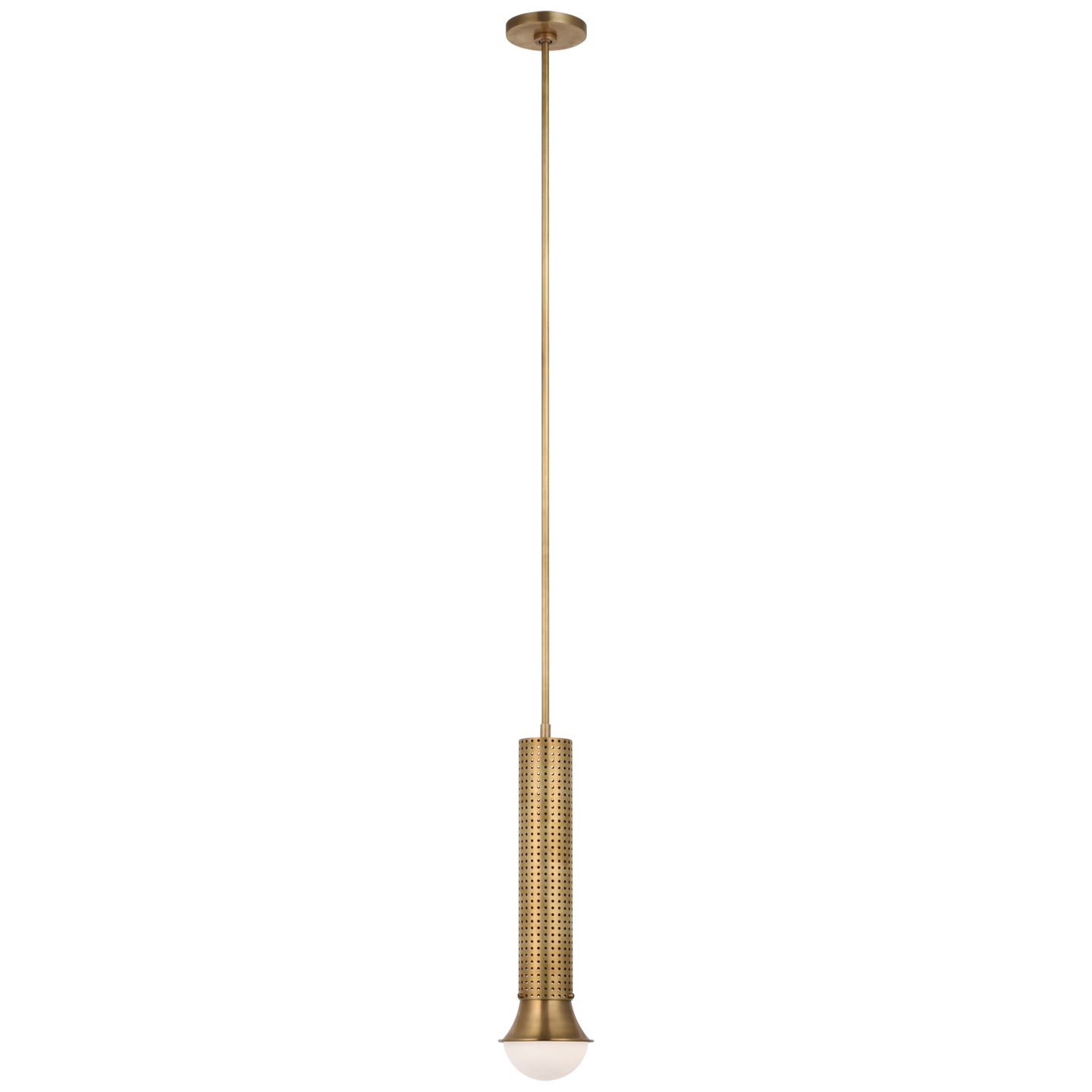 Precision Petite Elongated Pendant- Antique Brass/ Bronze