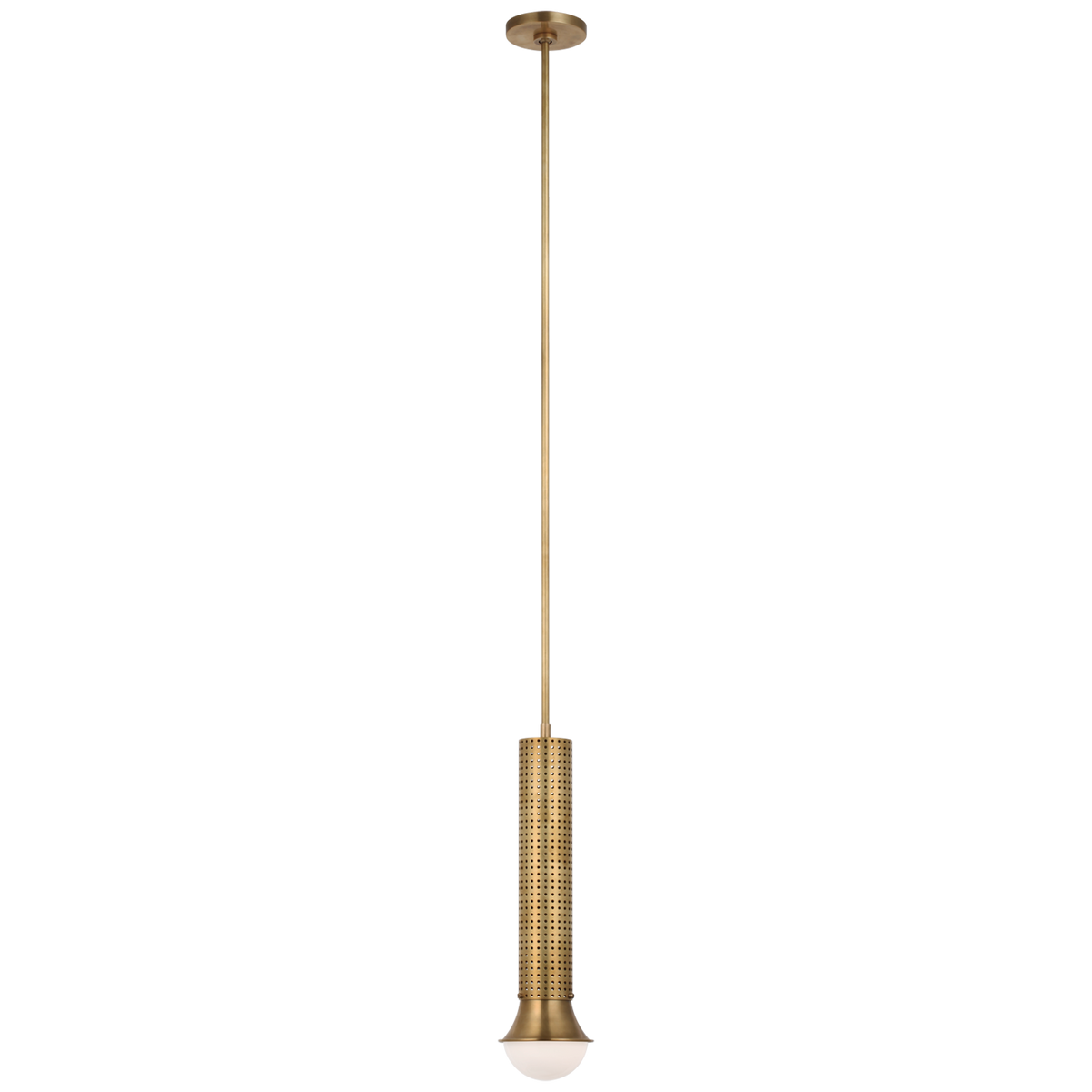 Precision Petite Elongated Pendant- Antique Brass/ Bronze
