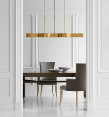 Avant Large Linear Pendant- Bronze/ Antique Brass Finishes