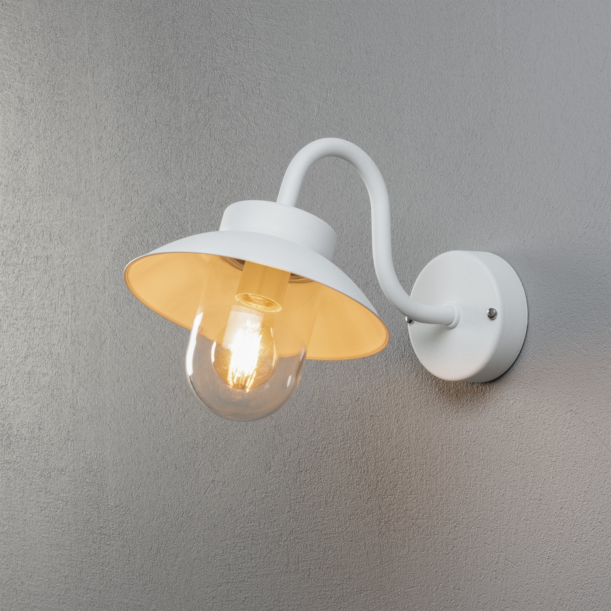 Vega Mini Wall Light Black/White Finish