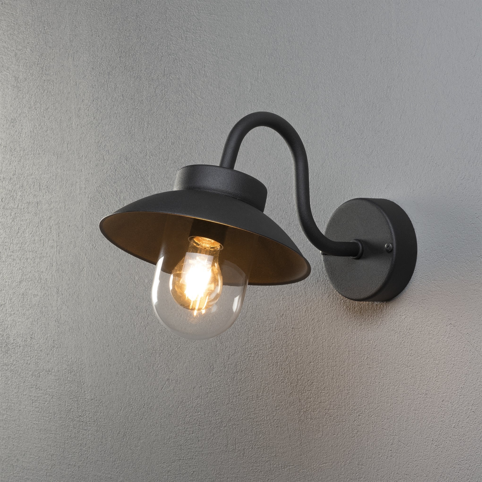 Vega Mini Wall Light Black/White Finish