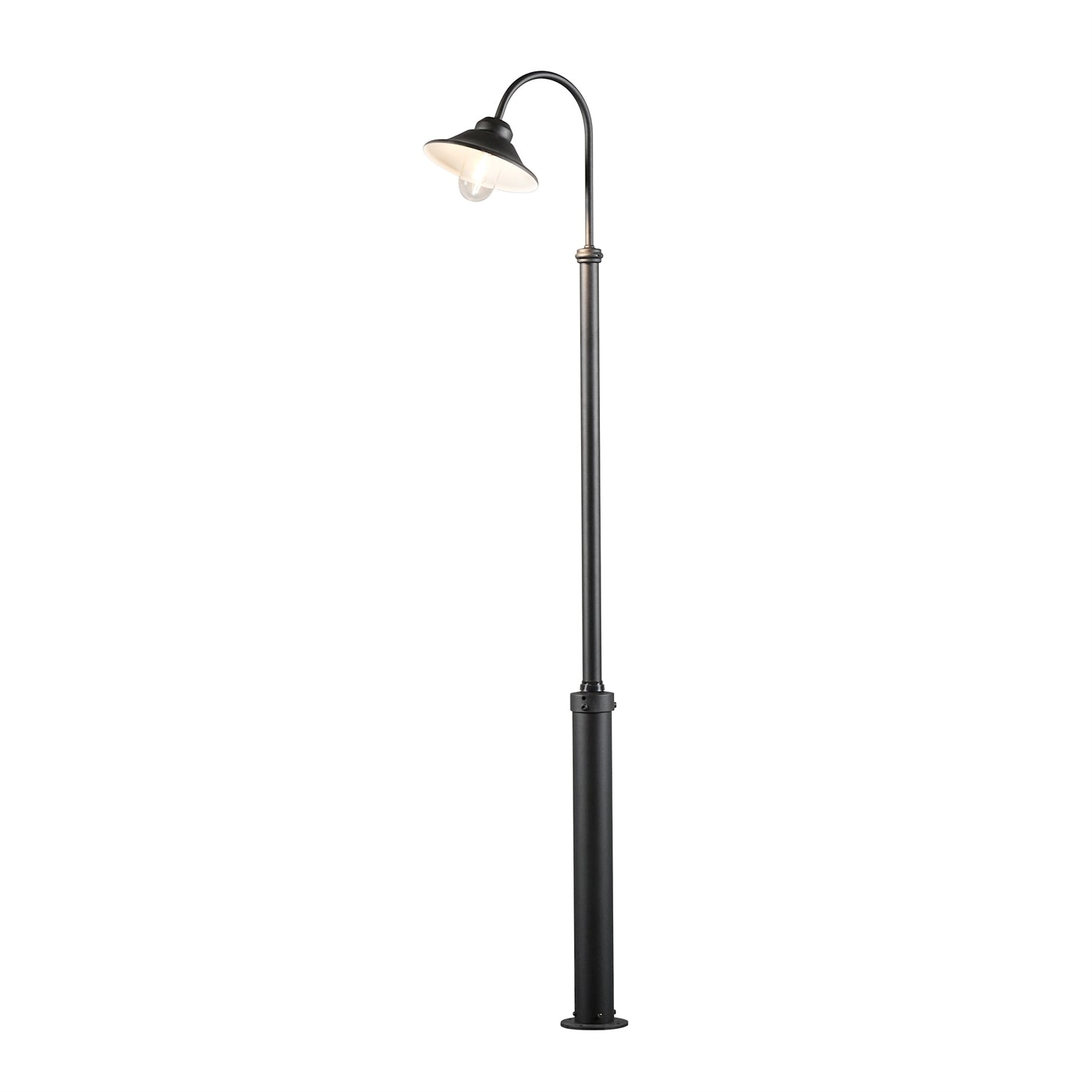 Vega Lamp Post - Taurus Pole Included - Black/White Finish