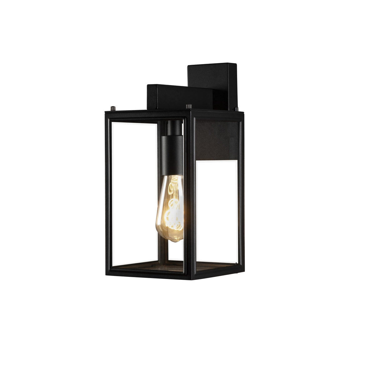 Carpi Wall Up/Down E27- Black with Clear Glass