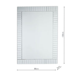 Capri Rectangle Bevelled Mirror - Small and Medium