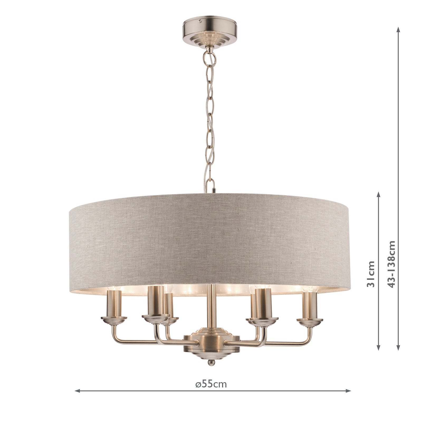 Sorrento 6Lt Pendant Various Finishes