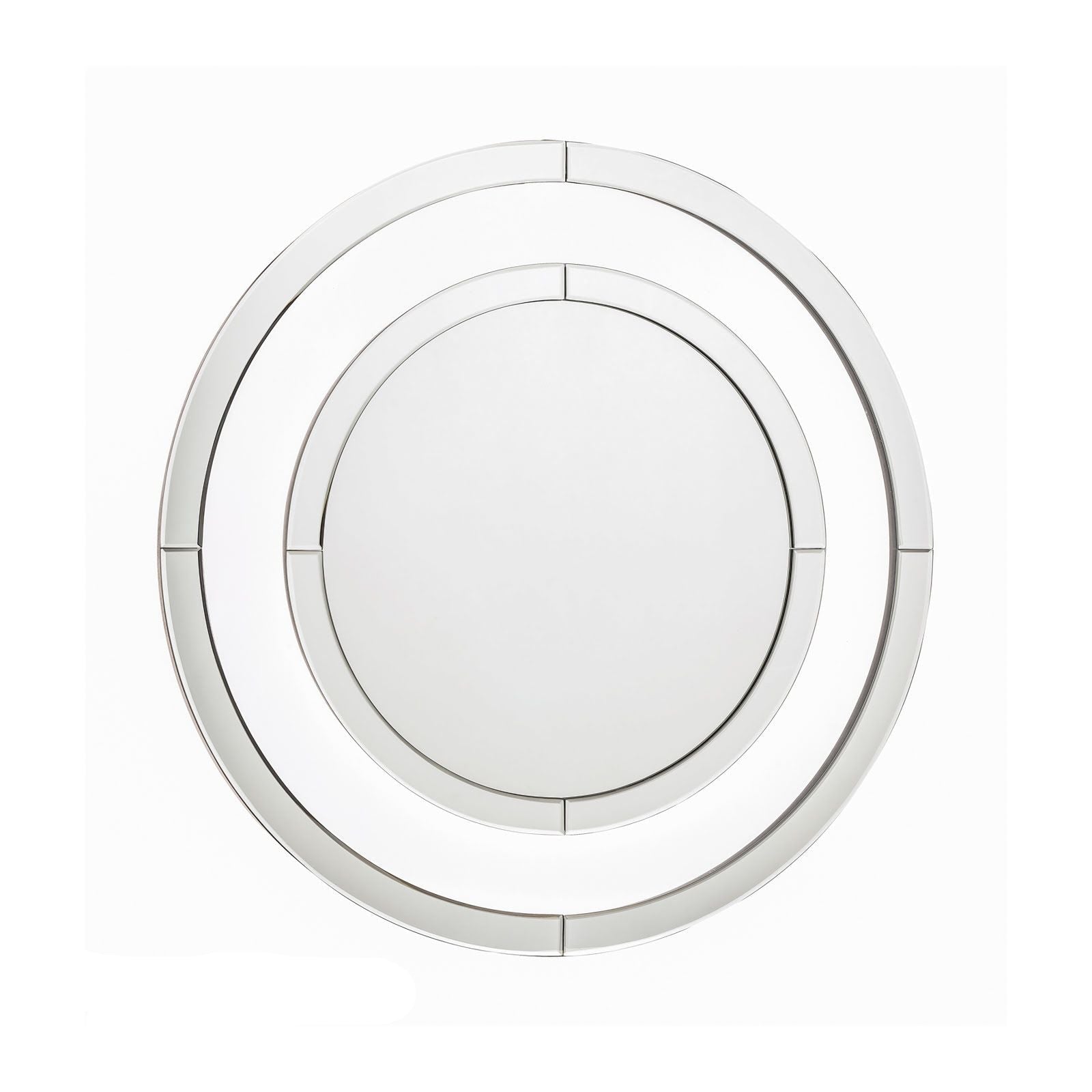 Evie Round Mirror Clear Frame - Small and Large