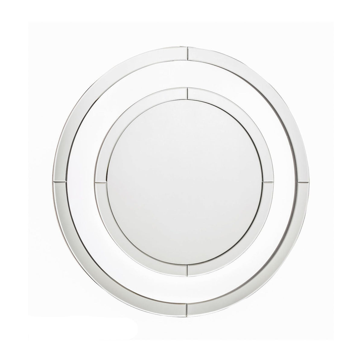 Evie Round Mirror Clear Frame - Small and Large