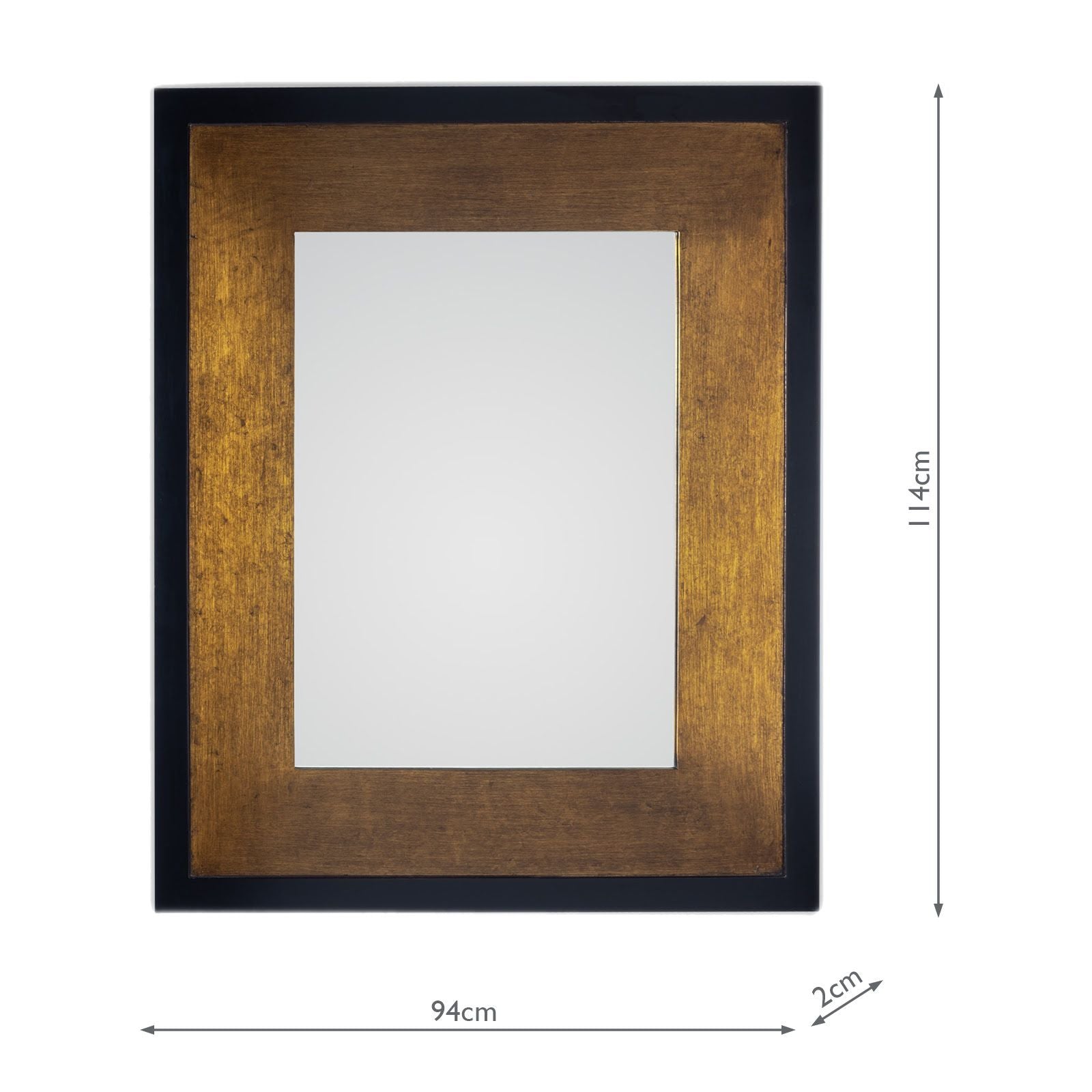 Cara Mirror Mottled Bronze - Small and Large