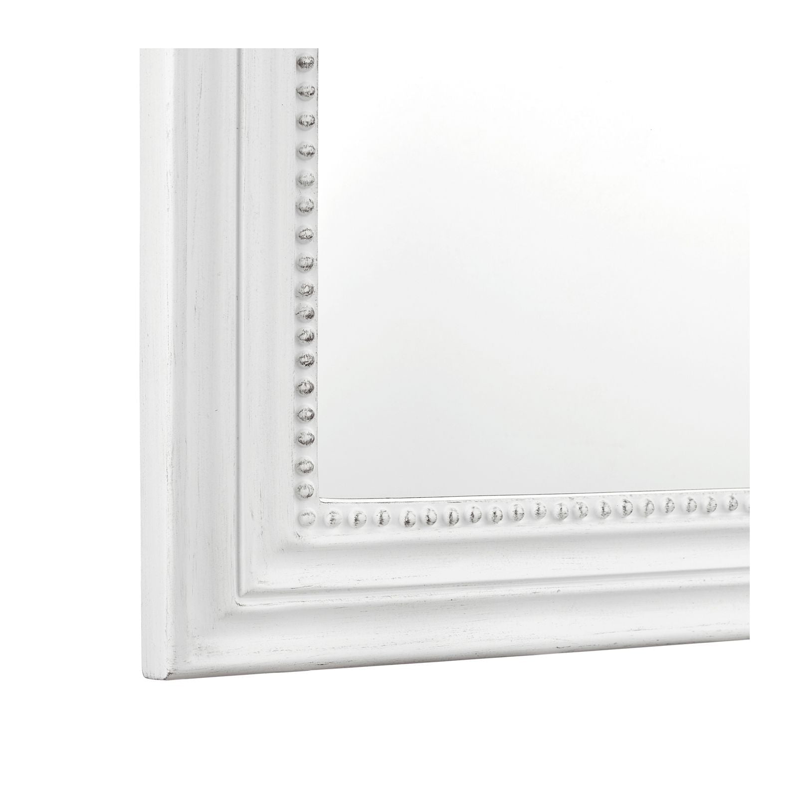 Alana Rectangle Mirror Distressed Ivory 120 x 71cm