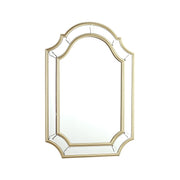 Braxton Rectangle Mirror With Champagne Edging 102 x 71cm