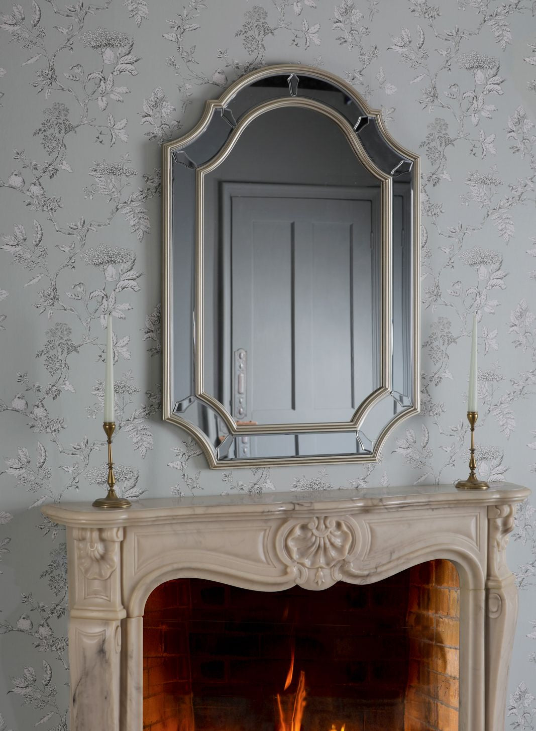 Braxton Rectangle Mirror With Champagne Edging 102 x 71cm
