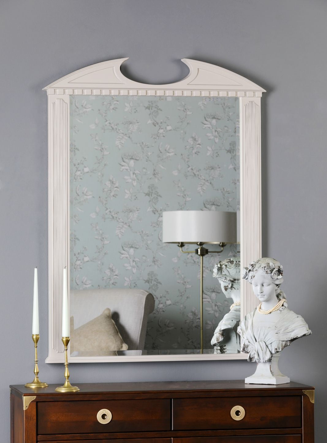 Rossett Rectangle Mirror - Grey