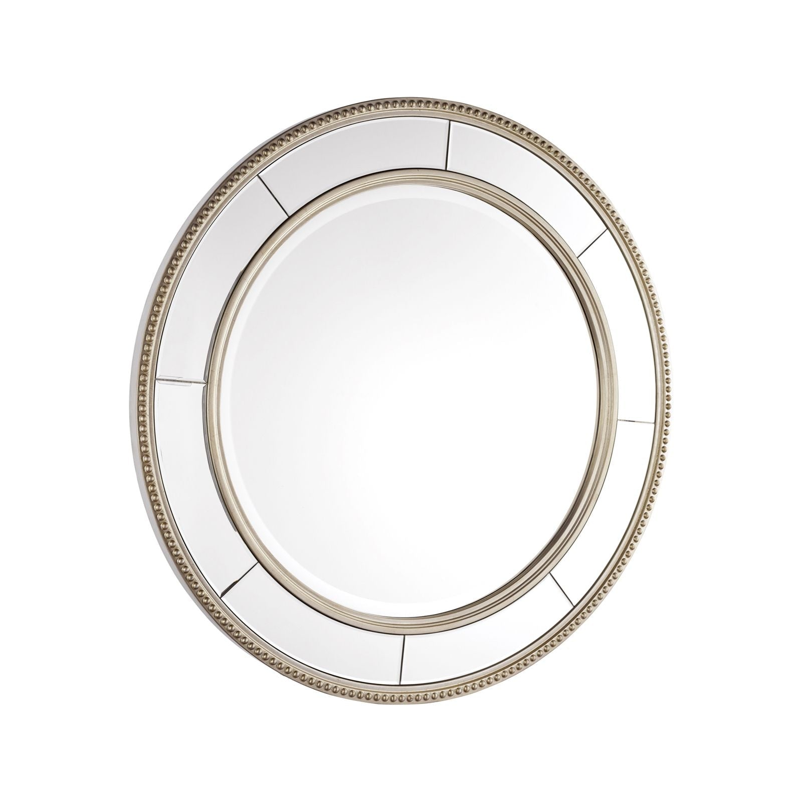 Nolton Mirror - Distressed Glass - Round and Oval