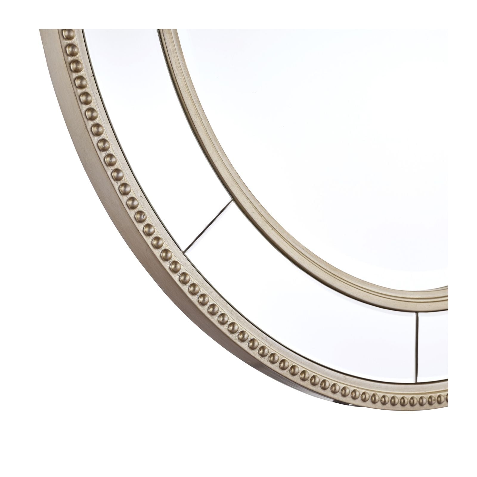 Nolton Mirror - Distressed Glass - Round and Oval