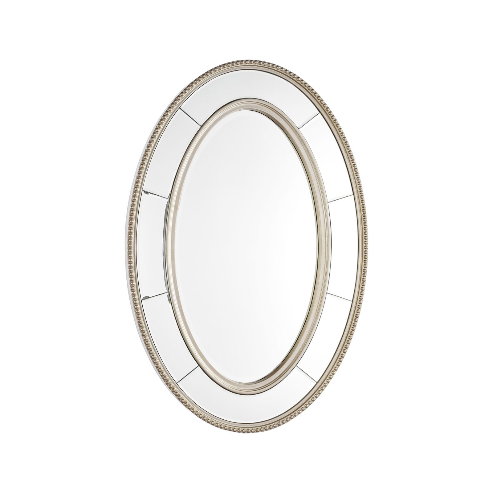 Nolton Mirror - Distressed Glass - Round and Oval