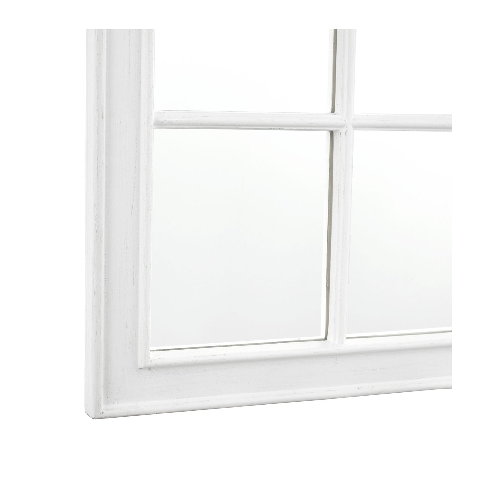 Coombs Rectangle Mirror Distressed Ivory
