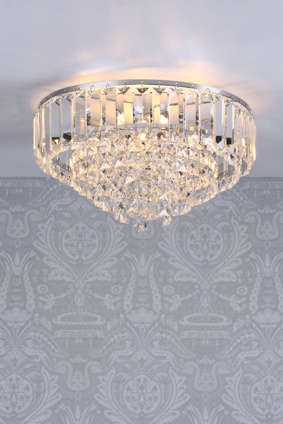 Vienna 3lt Flush Crystal Polished Chrome G9