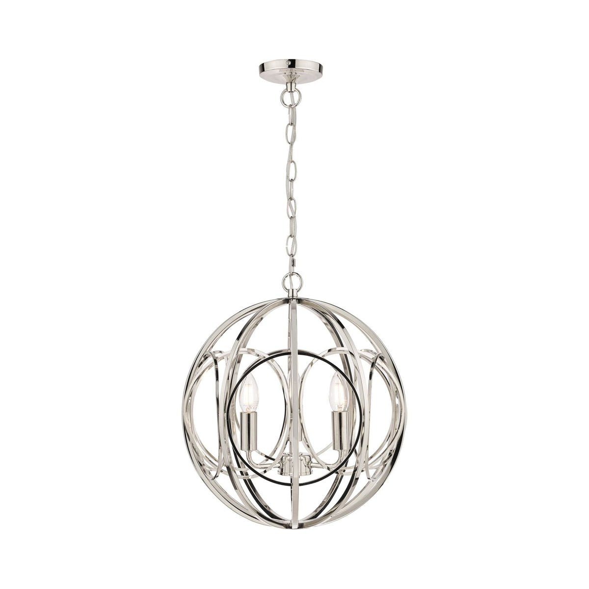 Orbital 3lt Pendant Polished Nickel