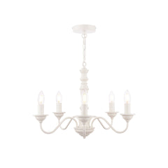 Tate 5lt Pendant Distressed Off White Fitting Only