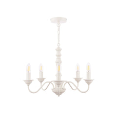 Tate 5lt Pendant Distressed Off White Fitting Only
