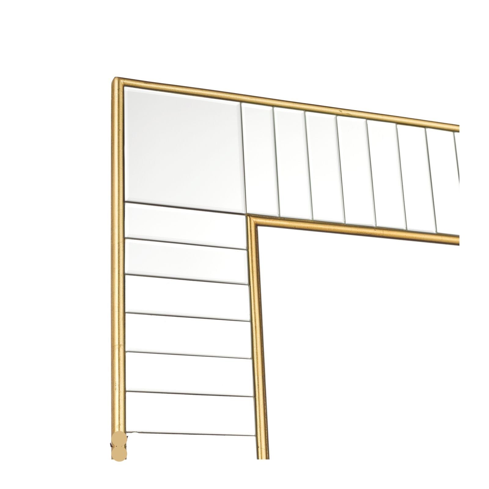 Clemence Mirror Gold Leaf - Rectangle and Square