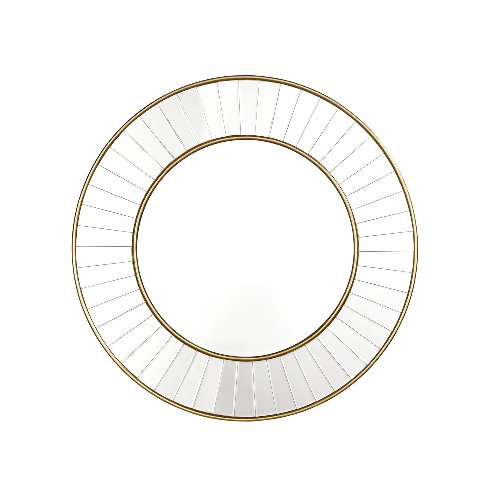 Clemence Round Mirror Gold Leaf - Small and Medium