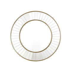 Clemence Round Mirror Gold Leaf - Small and Medium