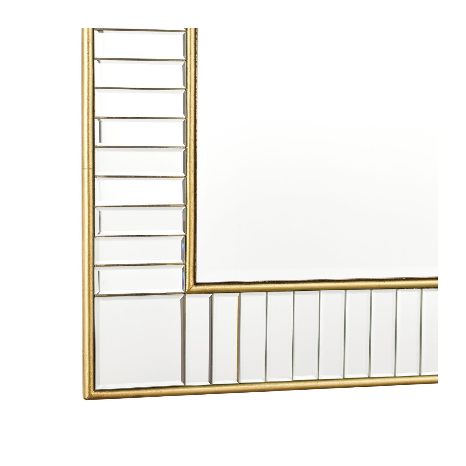 Clemence Mirror Gold Leaf - Rectangle and Square