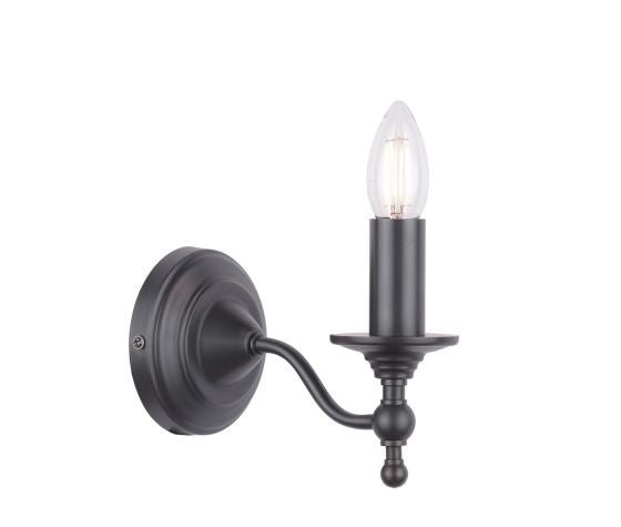 Ludchurch Single Wall Light Industrial Black Bracket Only