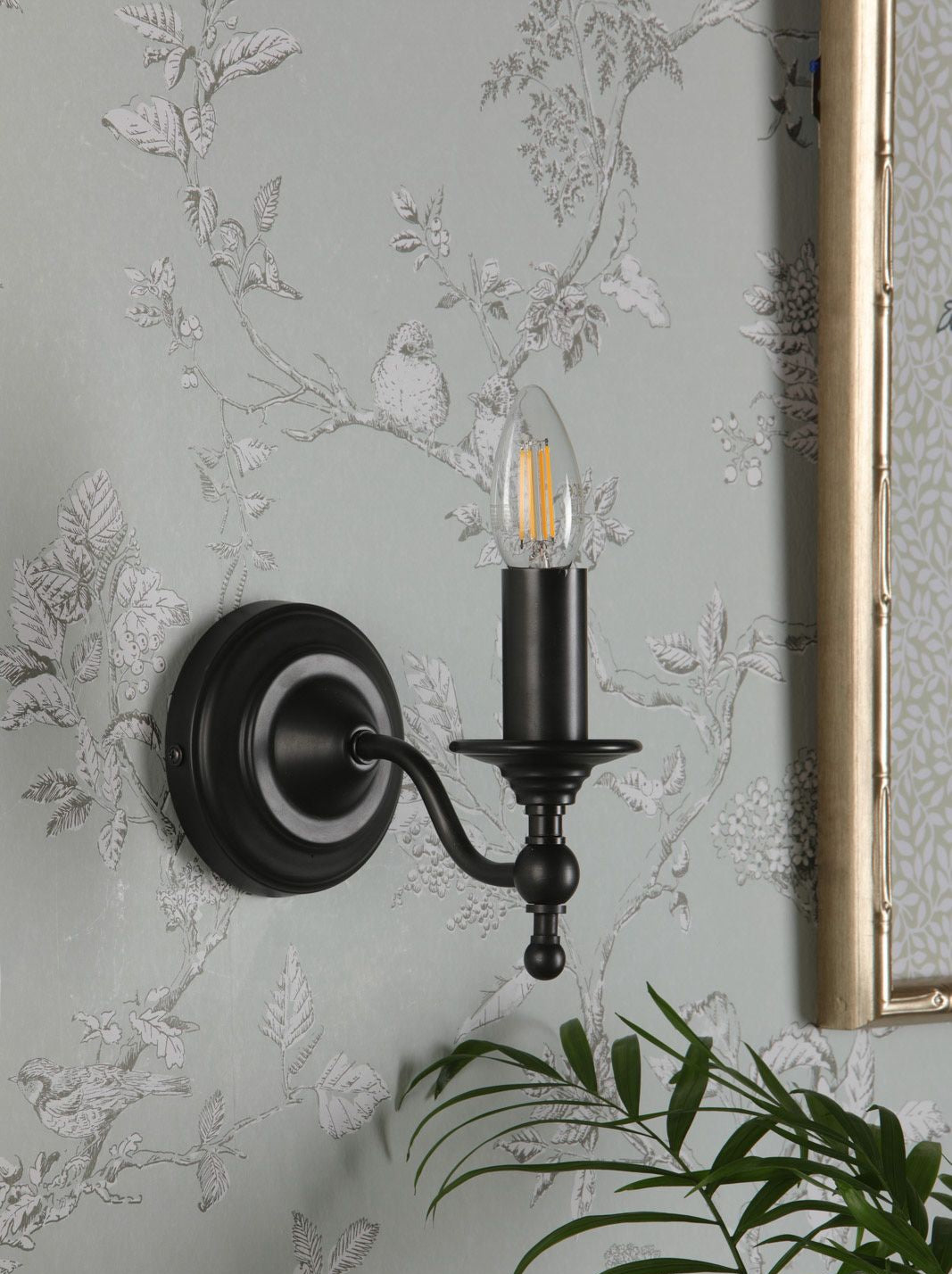 Ludchurch Single Wall Light Industrial Black Bracket Only